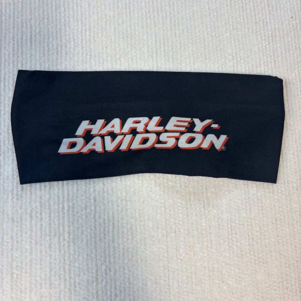 Harley Davidson Headband Black Orange Logo Twist Knot Biker Hair Wrap 2019